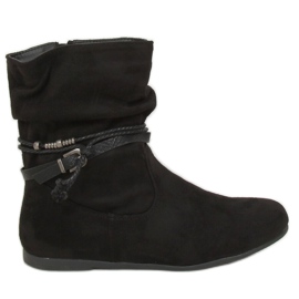 Black women's saszka boots DH28 Black Black women's saszka boots DH28 Black