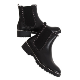 Black Chelsea boots with studs black NC826 Black Ii Genre Black Chelsea boots with studs black NC826 Black Ii Genre