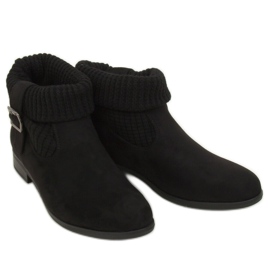 Black DF3526 Black sock boots