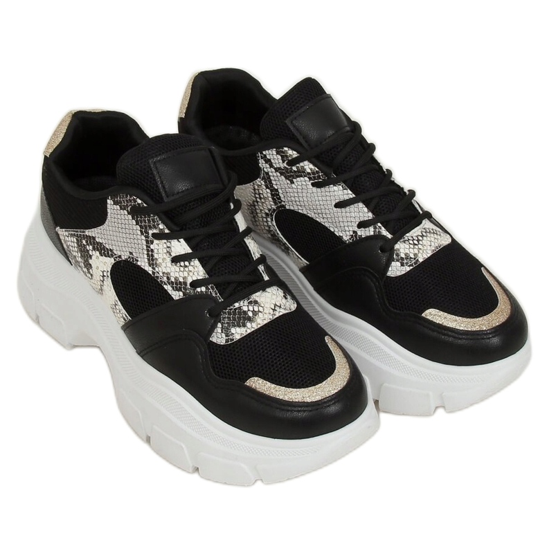 Black BL195P Black women's sports shoes Black BL195P Black women's sports shoes