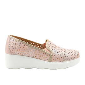 Pink slip-on jazz shoes A19-7252