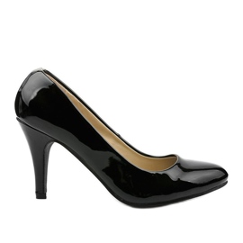 Black high lacquered Merelea heels