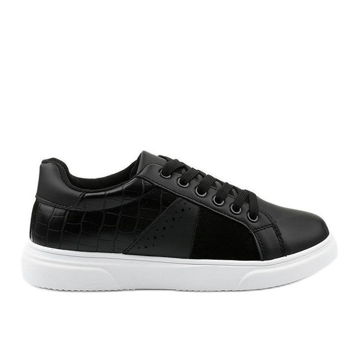 Black stylish women's sneakers BK928