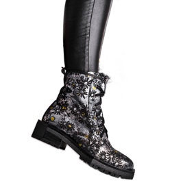 Women's Boots Leather Maciejka Flowers 04869-38