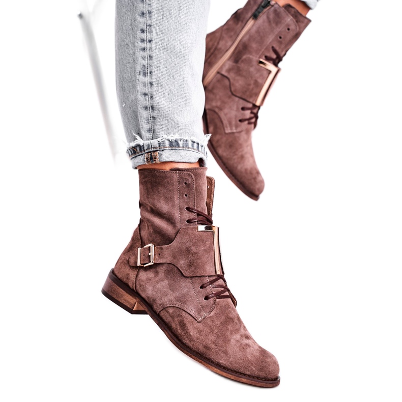 Women's Boots Nicole Suede Light Brown 2591