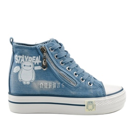 Blue Lynnhurst lace-up sneakers