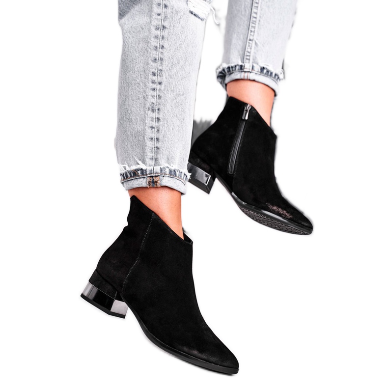 Women's Leather Warm Boots Laura Messi Black 2207 Women's Leather Warm Boots Laura Messi Black 2207