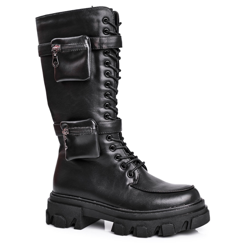 PS1 Women's Boots On The Platform Black Warm Winryna