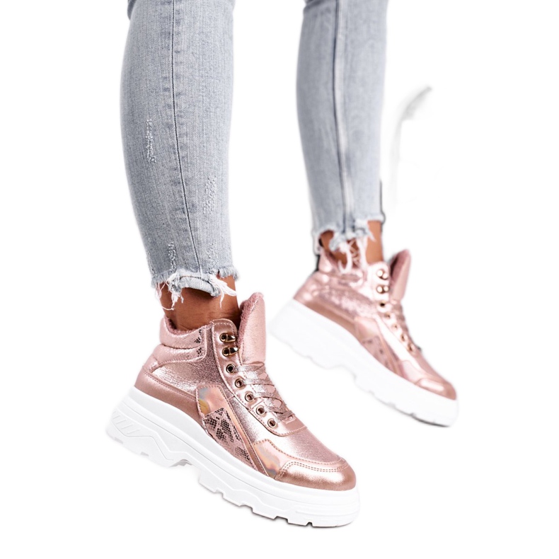 PS1 Women's Sport Shoes Warmed Pink Golden Davan