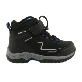 Soft-shell sports boots with American Club HL38 / 20 membrane black blue