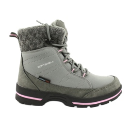 American Club Soft-shell boots with SN03 / 20 membrane pink grey