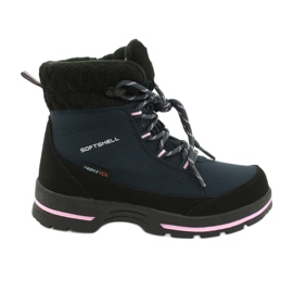 American Club Soft-shell boots with SN03 / 20 membrane black navy pink