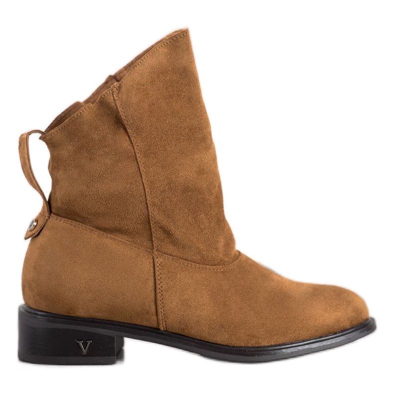 VINCEZA slip-on boots brown