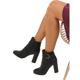 Black high-heeled boots BM-9093 Black