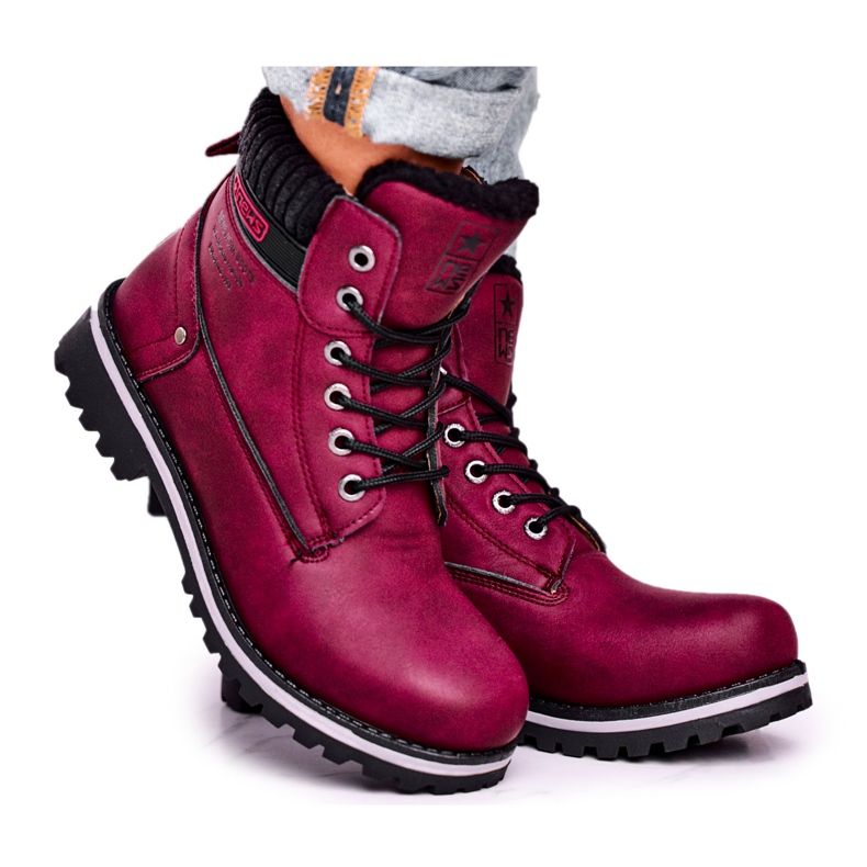 EVE Women's Boots Burgundy Grunders red multicolored EVE Women's Boots Burgundy Grunders red multicolored