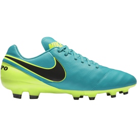 Nike Tiempo Genio Ii Leather Fg 819213 307 football shoes black blue
