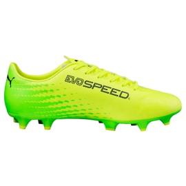 Football boots Puma Evo Speed ​​17.4 Fg yellow-green 104017 01 multicolored