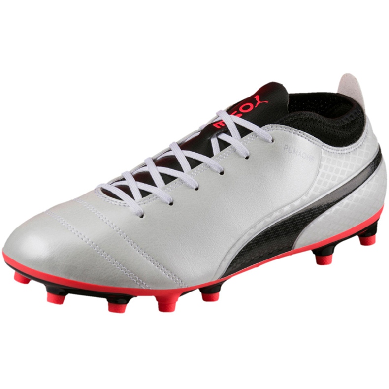 Football shoes Puma One 17.4 Fg white-black-red 104075 01 multicolored