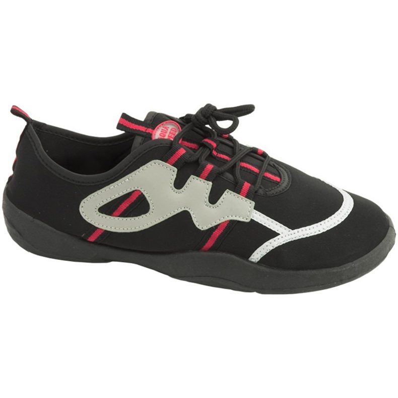Aqua-speed beach shoes in black, gray and red 19A