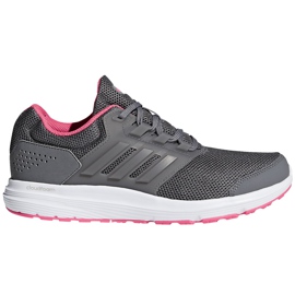 Women's running shoes adidas Galaxy 4 W CP8837 pink grey
