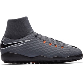 Nike Hypervenom Phantom X 3 Academy Df Tf Jr AH7293 081 football shoe multicolored grey