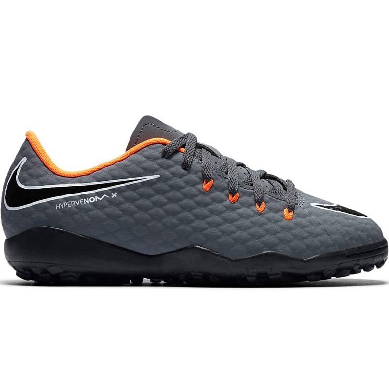Nike Hypervenom Phantom X 3 Academy Tf Jr AH7294 081 football shoe grey grey