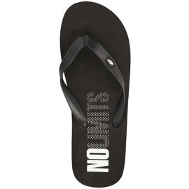 Men's slippers 4F black H4L18 KLM001 Men's slippers 4F black H4L18 KLM001