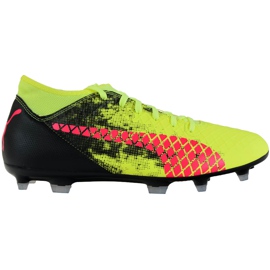 Puma Future 18.4 Fg Ag soccer shoes yellow-black 104344 01