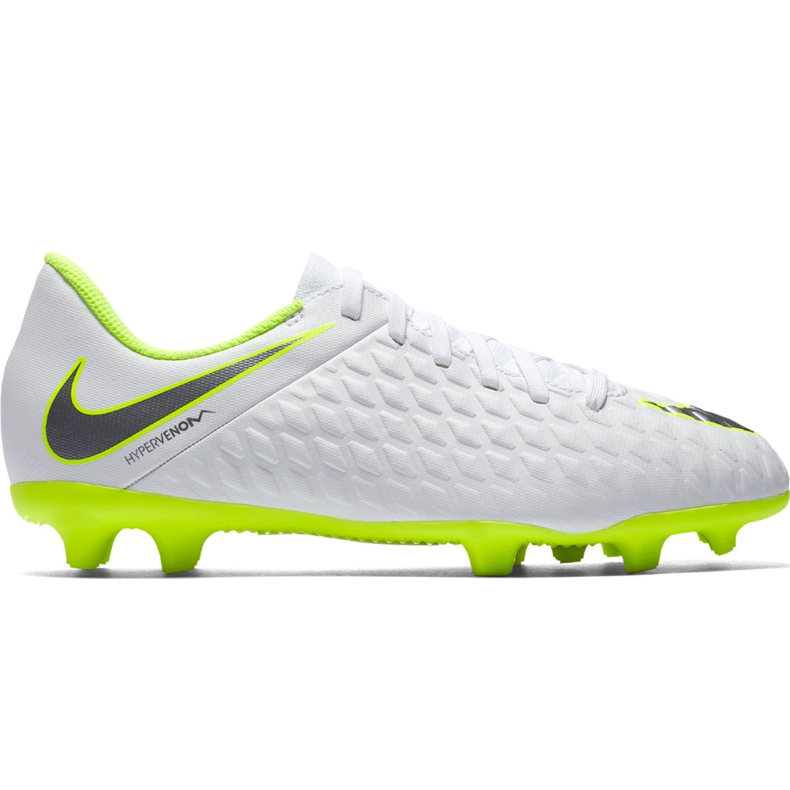 Nike Hypervenom 3 Club Fg Jr AJ4146 107 soccer shoes white white Nike Hypervenom 3 Club Fg Jr AJ4146 107 soccer shoes white white