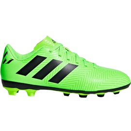 Adidas Nemeziz Messi 18.4 FxG Jr DB2371 football boots green