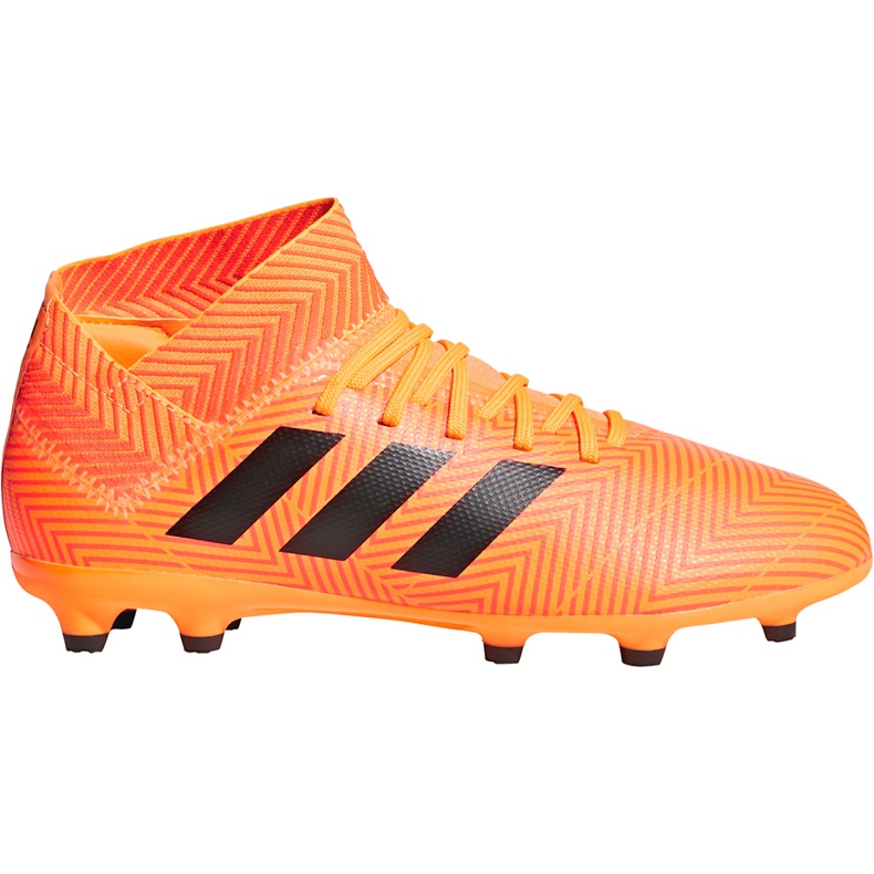 The adidas Nemeziz 18.3 Fg Jr DB2352 football boots multicolored orange