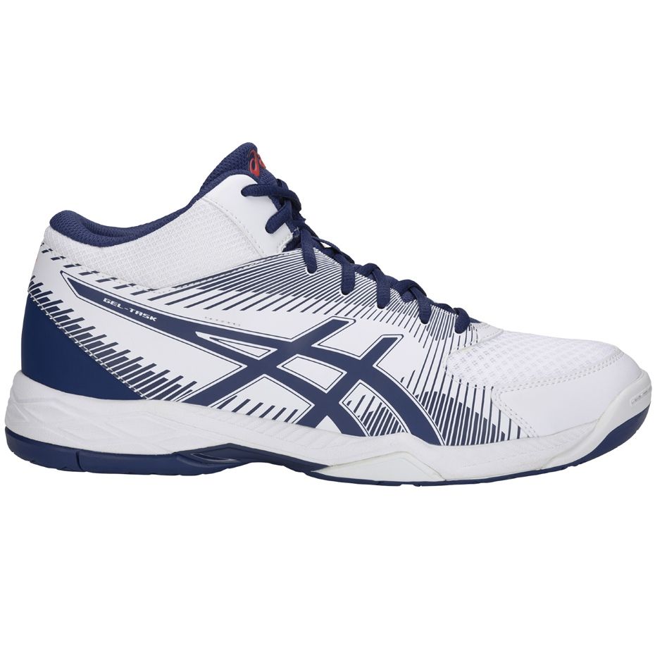 Asics Gel-Task Mt B703Y 100 men's volleyball shoes white navy white | eBay