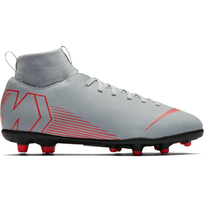 Nike Mercurial Superfly 6 Club Mg Jr AH7339 060 soccer shoes white grey
