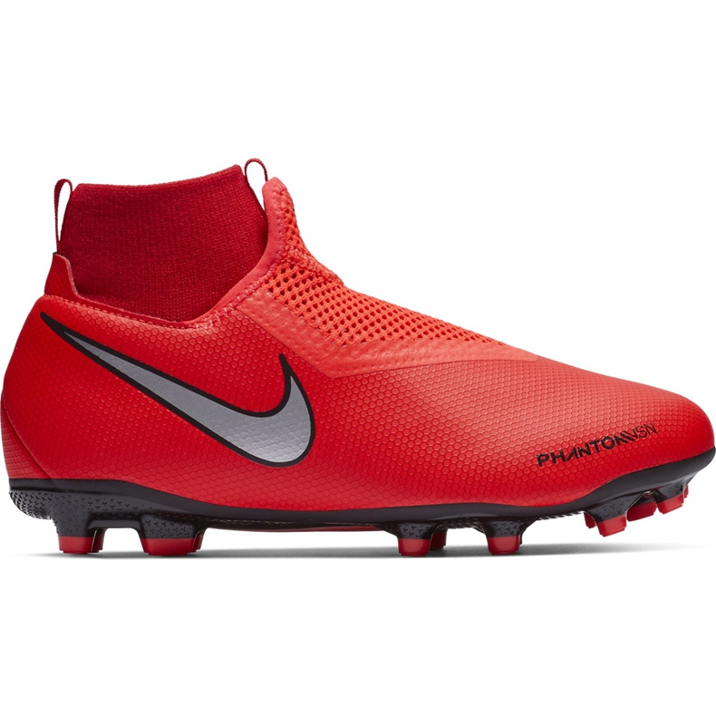 Nike Phantom Vsn Academy Df FG / MG Jr AO3287 600 football shoe red red