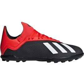Adidas X 18.3 Tf Jr BB9402 football boots black black Adidas X 18.3 Tf Jr BB9402 football boots black black