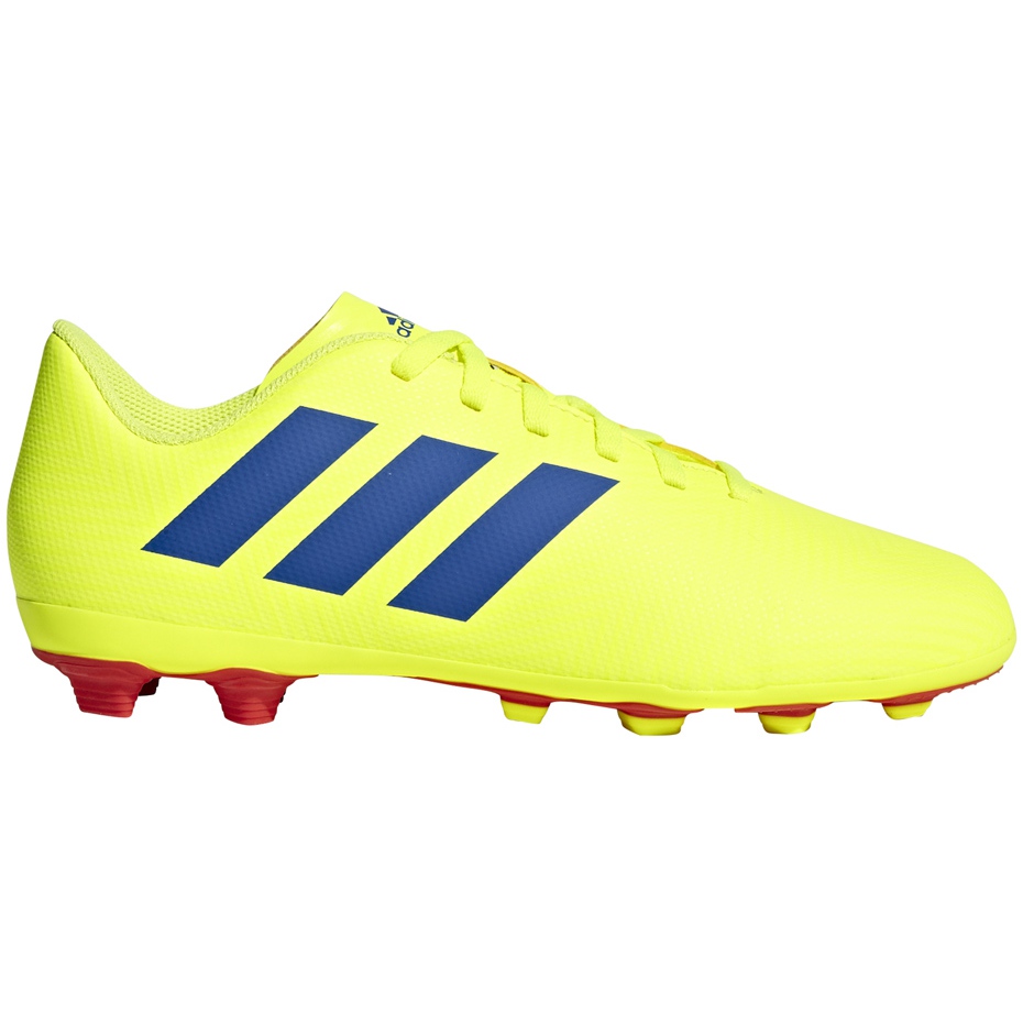 yellow and blue football boots