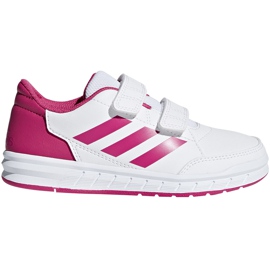 Adidas AltaSport Cf K white and pink children's shoes D96828 Adidas AltaSport Cf K white and pink children's shoes D96828