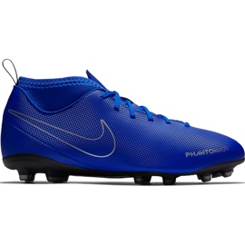 Nike Phantom Vsn Club Df Fg Mg Jr AO3288 400 football shoes multicolored blue