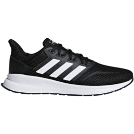 Adidas Runfalcon men's running shoes black and white F36199