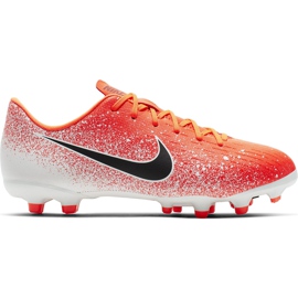 Nike Mercurial Vapor 12 Academy Mg Jr AH7347 801 soccer shoes multicolored red Nike Mercurial Vapor 12 Academy Mg Jr AH7347 801 soccer shoes multicolored red