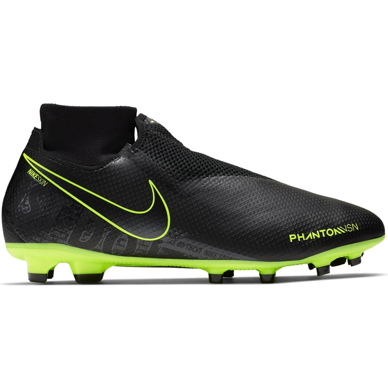 Nike Phantom Vsn Pro Df Fg AO3266 007 soccer shoes black black
