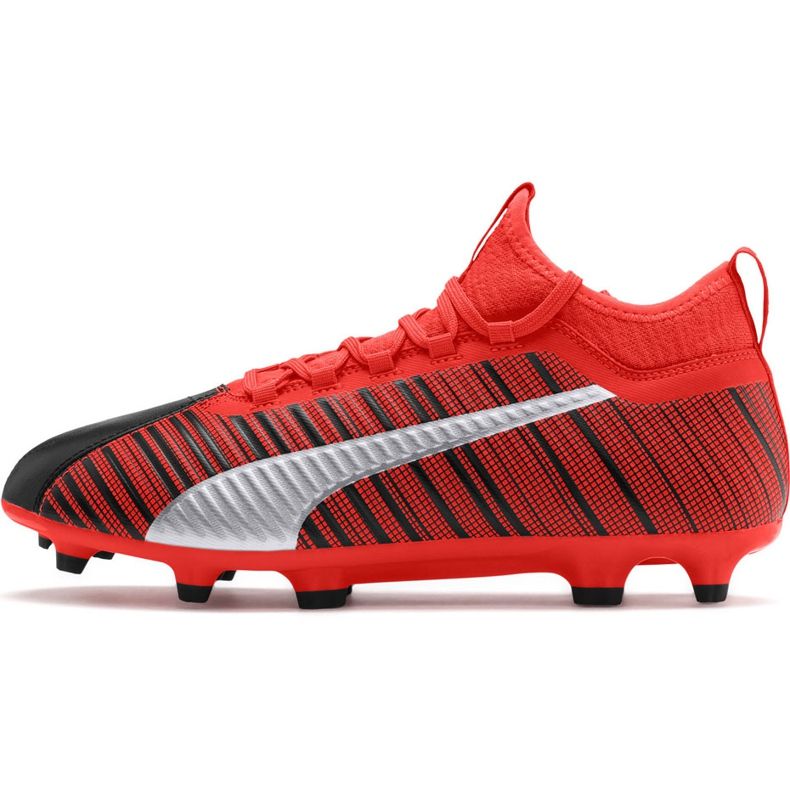 Football boots Puma One 5.3 Fg Ag red-black 105604 01 multicolored