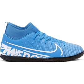 Nike Mercurial Superfly 7 Club Ic Junior AT8153 414 football shoes multicolored blue Nike Mercurial Superfly 7 Club Ic Junior AT8153 414 football shoes multicolored blue