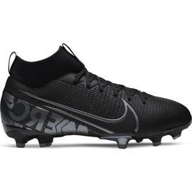 Nike Mercurial Superfly 7 Academy FG / MG Junior AT8120 001 football shoe black black