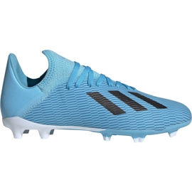 Football boots adidas X 19.3 Fg Junior blue F35366 multicolored
