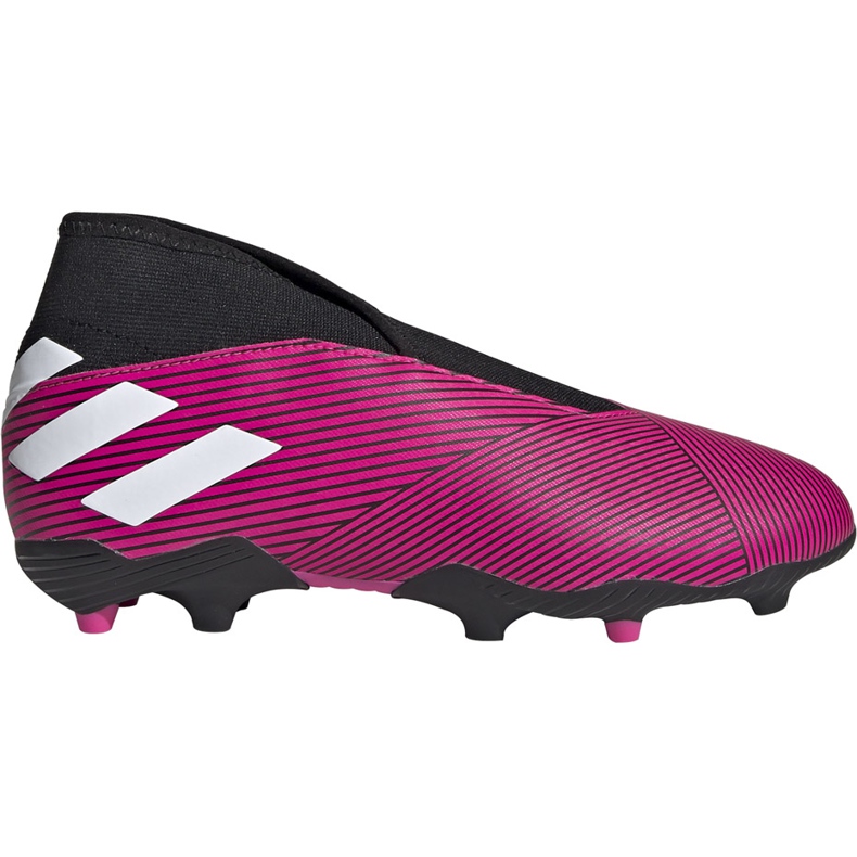 Adidas Nemeziz 19.3 Ll Fg Jr pink soccer shoes EF8848 black