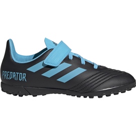 Adidas Predator 19.4 H&L Tf Junior football boots black blue G25827 Adidas Predator 19.4 H&L Tf Junior football boots black blue G25827