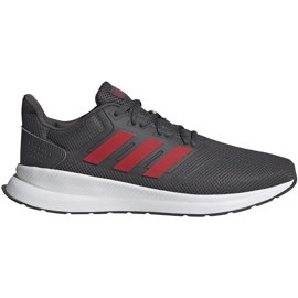 Adidas Runfalcon men's shoes gray-red EG8602 grey Adidas Runfalcon men's shoes gray-red EG8602 grey
