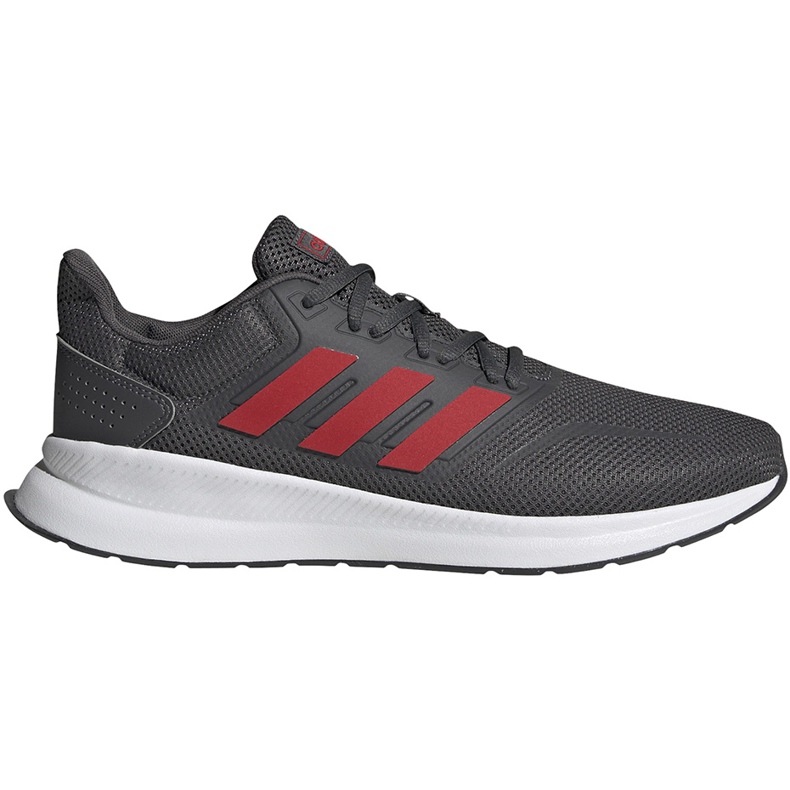 Adidas Runfalcon men's shoes gray-red EG8602 grey