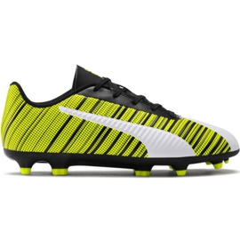 Football boots Puma One 5.4 Fg Ag Junior yellow-white-black 105660 03 multicolored Football boots Puma One 5.4 Fg Ag Junior yellow-white-black 105660 03 multicolored